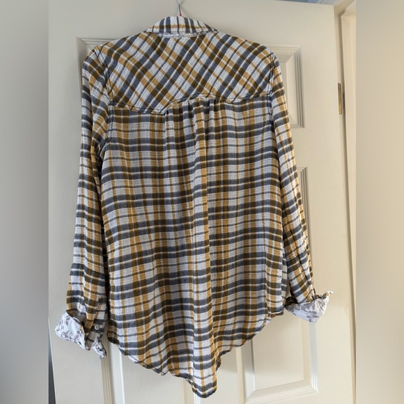Free people every soft plaid button down shirt - Picture 2 of 7